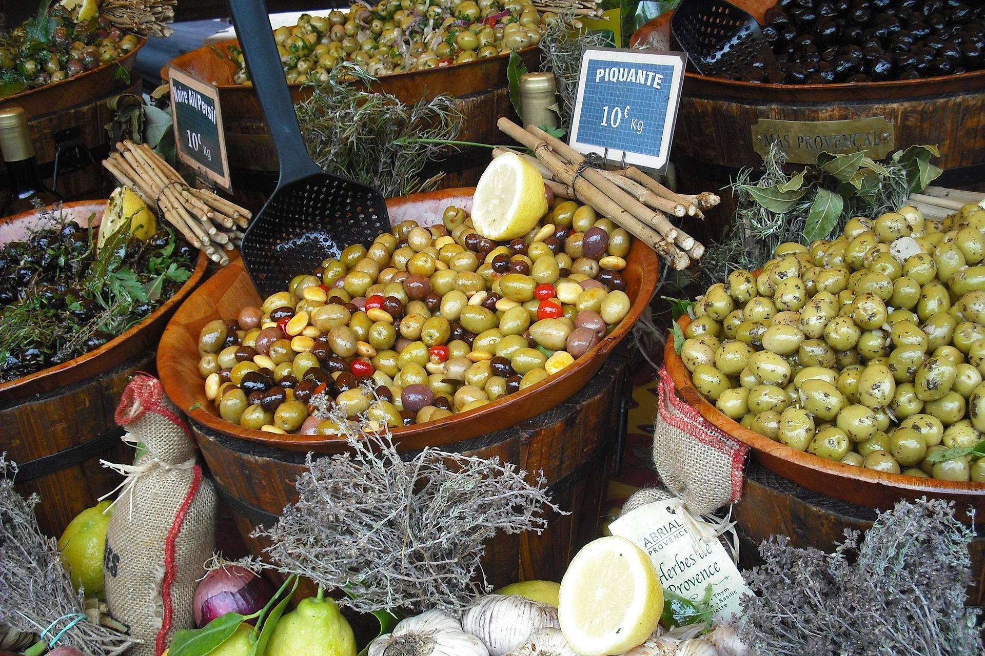 Gezellige markt in de Provence