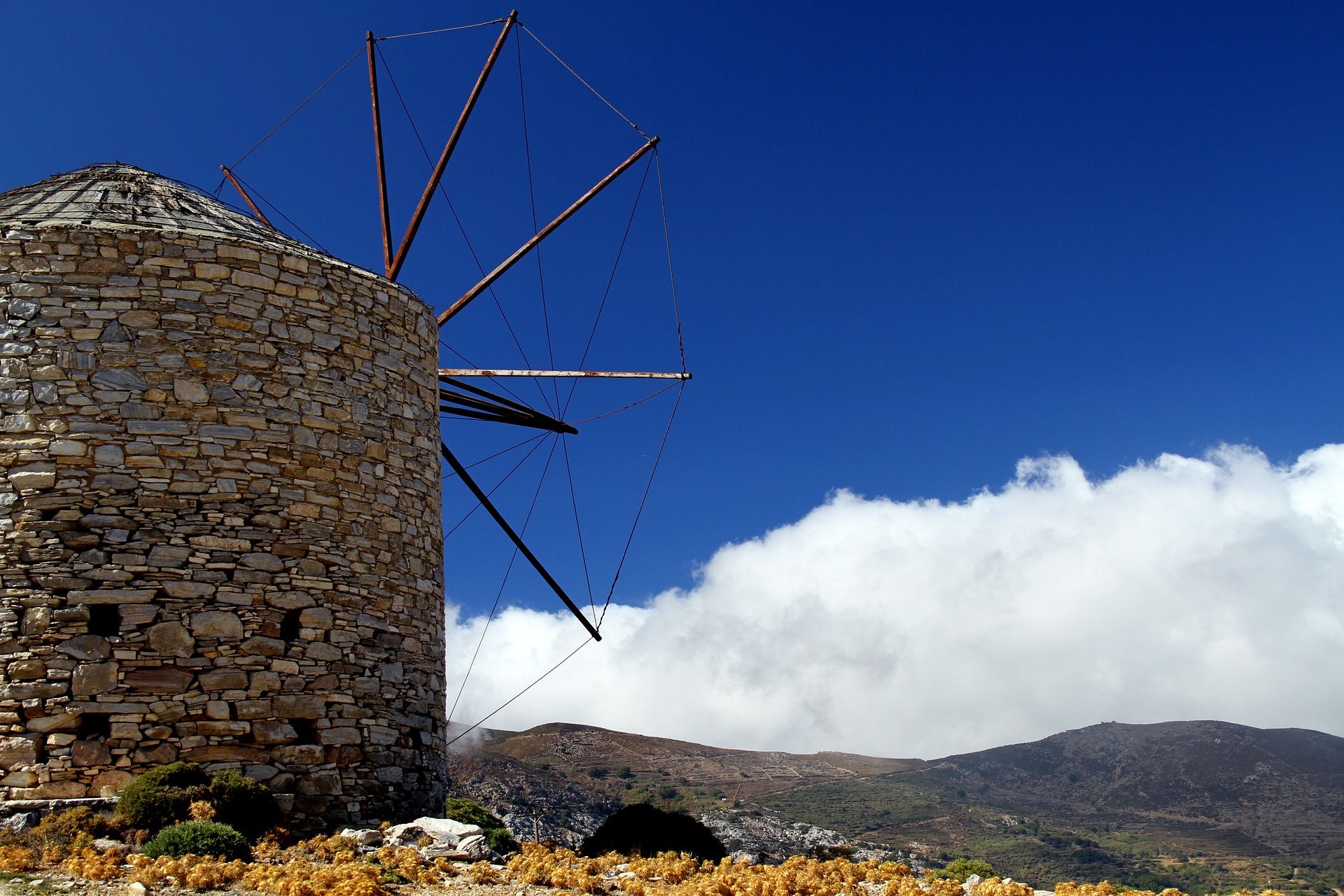 Molen op Naxos - Eilandhoppen Cycladen