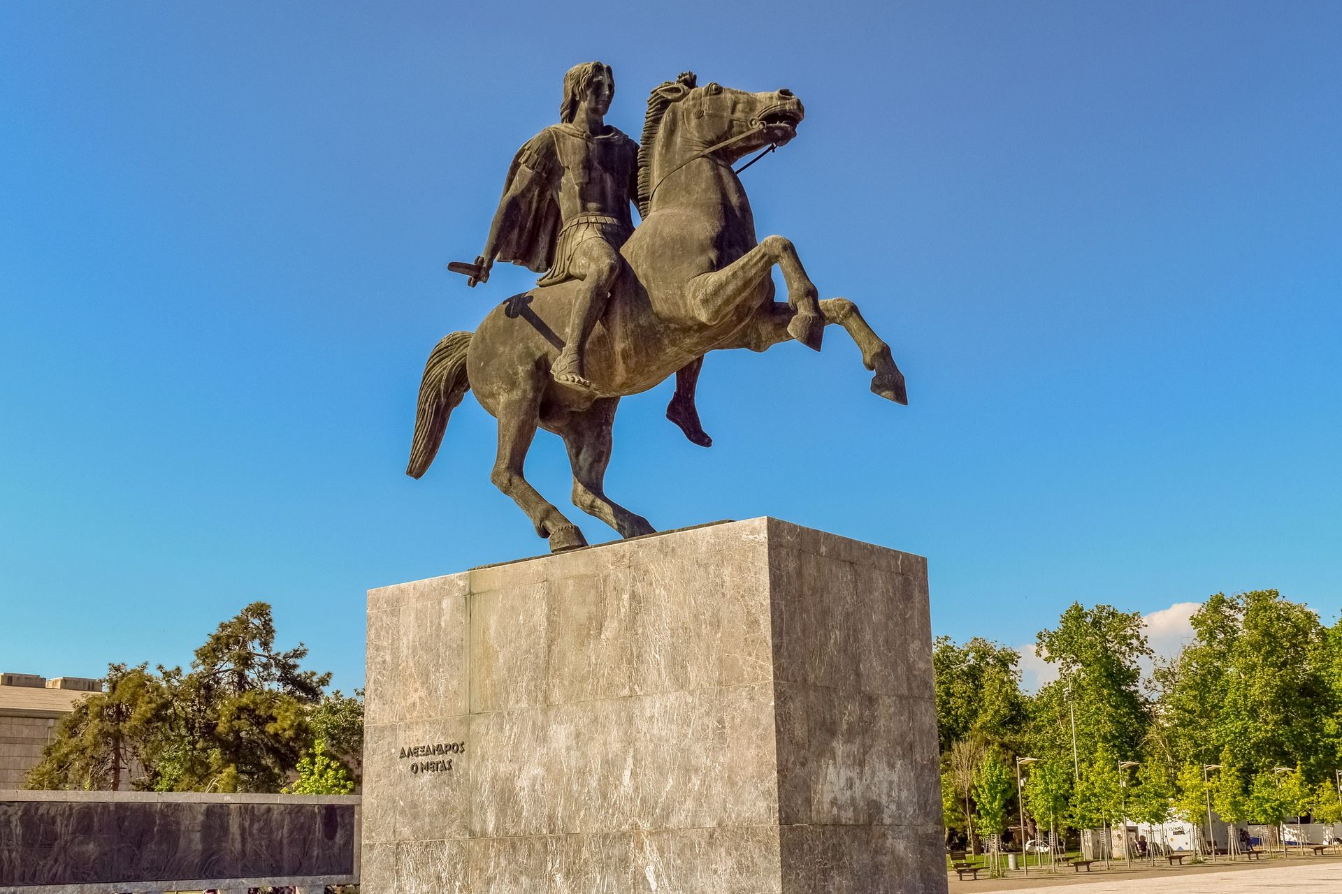 Standbeeld in Thessaloniki - Noord-Griekenland